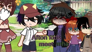 •afton family meet mha•  part 5  fnaf  mha  crossover  my au [upl. by Htinnek]