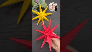 Amazing Christmas Star easycrafts diy christmascrafts shorts [upl. by Nyllek]