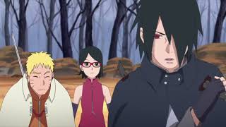 The Appearance of Shin Uchiha  Sasuke Saves Sarada  English Dub [upl. by Lanoil607]