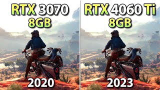 RTX 3070 vs RTX 4060 Ti  Test in 6 Games 1440p DLSS 3 FSR 31 FG [upl. by Inuat]