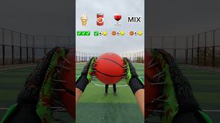 ICE CREAM ASMR CATCH THE BALLS WITH NAIL GOALKEEPERS GLOVES 🍦🧤🏀shorts viralvideo challenge [upl. by Mozelle546]