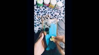 Reuse Old Mobile Cover ❤️❤️ beautiful art diy painting [upl. by Mellie]