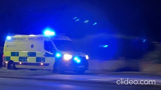 Bristol Ambulance Service Renault Master Responding on Ringwood Road With Lights amp Siren at Night [upl. by Marcy]