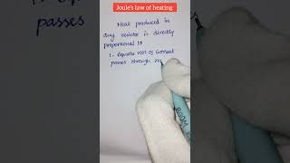 joules law of heating Class10 electricity physics class10 [upl. by Finnie]