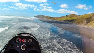 Surfing the Coast of New Zealand by Sailplane [upl. by Sivraj]