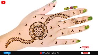 Easy Mehndi Designs Back Side  Mehandi Ka Design  Mehndi Design Simple  Mehndi Ki Design  MEHNDI [upl. by Jeritah]