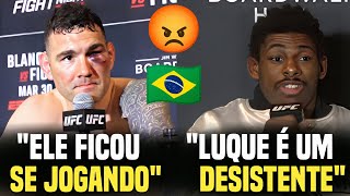 ðŸ˜¡ðŸ‡§ðŸ‡·BRASILEIROS SÃƒO HUMILHADOS NA COLETIVA PÃ“S LUTA BLINDADO E VICENTE LUQUE SÃƒO ALVOS DE CRÃTICAS [upl. by Nathanil416]