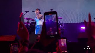 Justin Bieber WizKid  Essence Made In America Festival 2021 [upl. by Aniuqaoj]