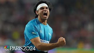 Neeraj Chopra wins Indias first ever World Championship with massive javelin throw  NBC Sports [upl. by Suirrad359]