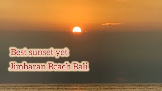 SUNSET Jimbaran Beach today 16th June 24 JIMBARAN BEACH BALI [upl. by Anevad]