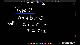 Solving linear equations [upl. by Intosh]