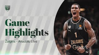 Žalgiris  Anadolu Efes  Game Highlights  20241205 [upl. by Aynad]