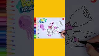 Vem Aprender a Desenhar e Colorir o Patrick Brincando  Desenhar e Colorir [upl. by Nelan]