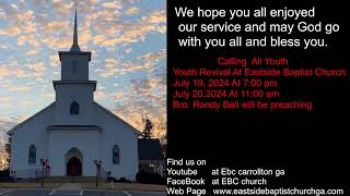 EBC Carrollton Ga Live Sunday Night Service 6302024 [upl. by Haik349]