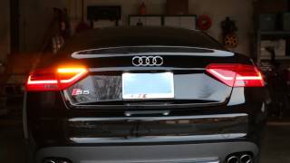 Audi A5 S5 PostFacelift LED Taillight Package w Fog Light Upgrade and SemiDynamic Turn Signals [upl. by Anivle]