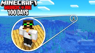 I Survived 100 Days on a RAFT in Hardcore Minecraft Heres what happened [upl. by Gnohc272]