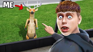 Trolling Little Bro as a DEER in Hilarious Game [upl. by Tirrell]