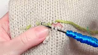 Easiest Way to Repair a Hole in a Knitted Sweater [upl. by Lindner]