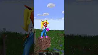 Minecrafted Crash Bandicoot vs Coco Bandicoot [upl. by Haerle802]