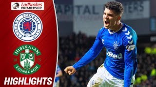 Rangers 21 Hibernian  Ianis Hagi Scores to Complete Dramatic Comeback  Ladbrokes Premiership [upl. by Octavius]