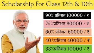 Scholarship For Class 12th amp10th  Scholarship 2023  CBSE  State Board Scholarship For Class 910 [upl. by Adlay]