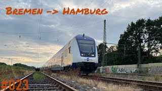 Führerstandsmitfahrt 023  Im Regenional nach Hamburg [upl. by Anid]