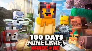 I SURVIVED 100 Days In 121 Hardcore MINECRAFT [upl. by Hoenack683]