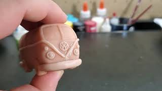 Making A Volkswagen Bus From Clay Made My Own Hippie Bus [upl. by Stoll153]