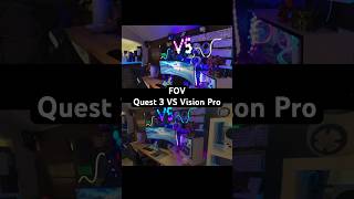 FOV Comparison Meta Quest 3 VS Apple Vision Pro apple meta quest3 visonpro techreview vr [upl. by Llemej]