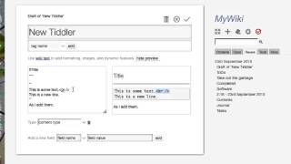 TiddlyWiki Tutorial 04  TiddlyWiki Markup Language [upl. by Eenhat869]