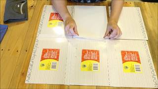 HOW TO MAKE A SHIRT FOLDING BOARD  UNDER 10 PROJECT USING DOLLAR TREE SUPPLIES [upl. by Adine949]