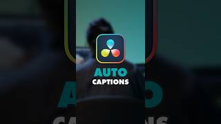 Auto Captions in Davinci Resolve 🤯 shorts contentcreator editingtips davinciresolve [upl. by Nylakcaj]