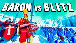 TABS Multiplayer  Barons Cyclops King vs Blitz Halfling Army  Totally Accurate Battle Simulator [upl. by Elnukeda610]