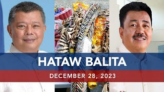 UNTV HATAW BALITA  December 28 2023 [upl. by Calvina]