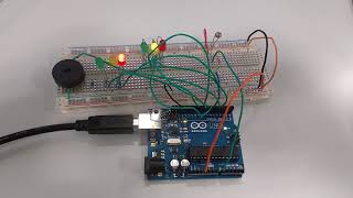 Cruce de semáforos con Arduino [upl. by Leahcym]