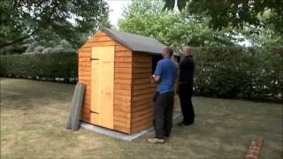 How to felt a shed roof by Taylors Garden Buildings [upl. by Nylrebmik311]