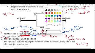 IQR  InterQuartile Range Question statistics إحصاء [upl. by Eellehs125]