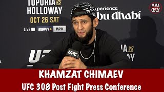 Khamzat Chimaev “Israel Adesanya would be good money fight” talks Robert Whittaker jaw crank [upl. by Squire]