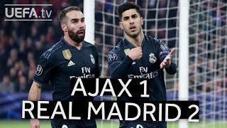 AJAX 12 REAL MADRID UCL HIGHLIGHTS [upl. by Nellek]