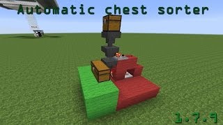 Auto Chest Sorter 179  Minecraft [upl. by Ellenuahs]