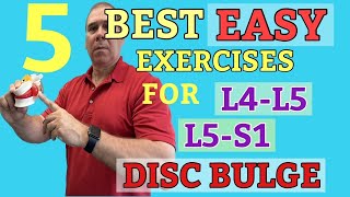 5 Best EASY exercises for L4L5 L5S1 Disc Bulge Dr Frank Altenrath  Chiropractor In Cresskill [upl. by Rothschild590]