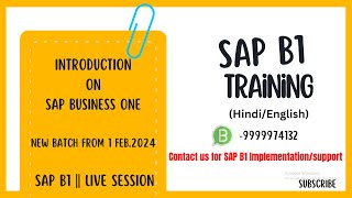 SAP Business One Training [upl. by Sheng394]