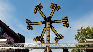 Power Surge Theme Park Ride 4K Tilburgse kermis Tilburg Netherlands [upl. by Stefano721]