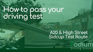 How to pass your driving test  Sidcup Test Route 2  Driving Test in Sidcup [upl. by Aerdnad]