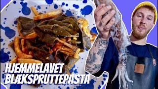 Hjemmelavet pasta med dansk blæksprutte i marinara sauce  Opskrifter  P Clausens Fiskehandel [upl. by Verney]