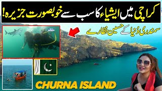 Exploring Asias Beautiful Churna Island  The secret DIVING spot of Karachi  Discover Pakistan [upl. by Lesde777]