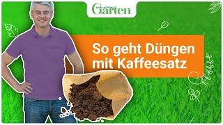 Kaffeesatz als Dünger – ideal für Gartenpflanzen [upl. by Cherice]