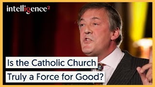 Stephen Fry Passionately Argues the Catholic Church is NOT a Force for Good  Intelligence Squared [upl. by Lion]