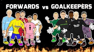 🔥FORWARDS vs GOALKEEPERS🔥 Football Challenges Frontmen 75 [upl. by Etan]