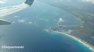 Impresionante aproximación y aterrizaje en Cancun México  Boeing 737800 Aeromexico [upl. by Jacquelyn]